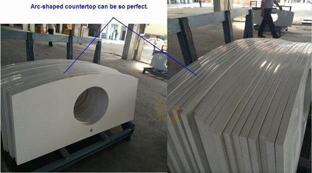 Arc-shaped countertop looks so perfect. 0011