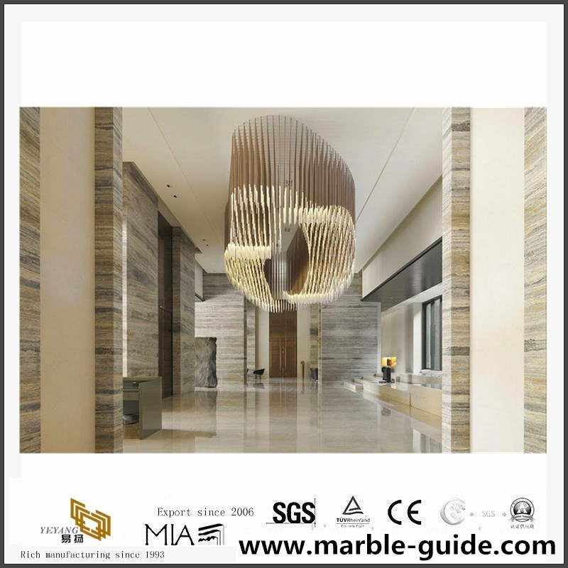 crystal wooden marble for hotel wall design