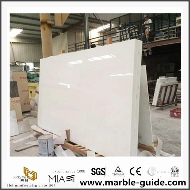 China Artificial White Quartz Countertops Cost For Bath, Hotel Rooms