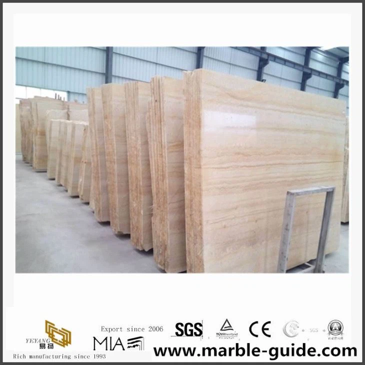 סין מחיר זול לוחות שיש עץ צהובים