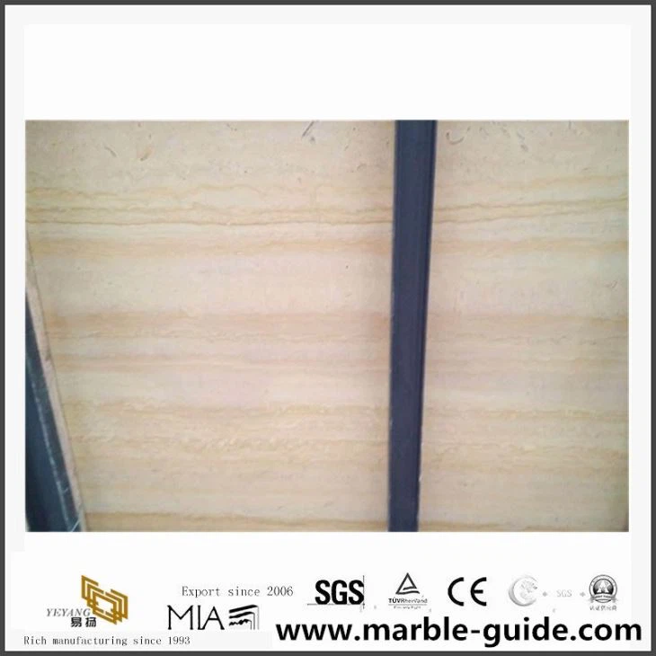 China Cheap Price Yellow Wooden Marble Slabs