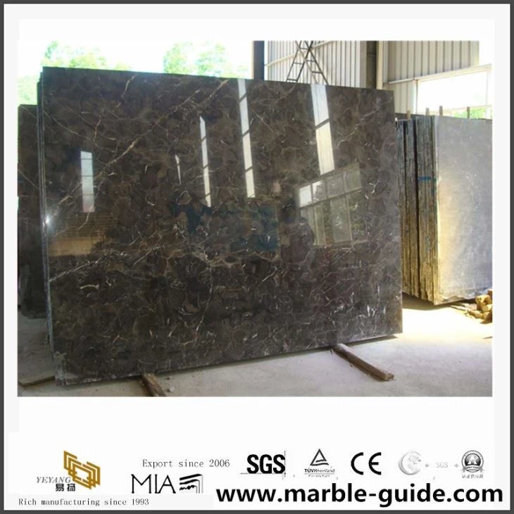 Hot Sale China Dark Emperador Marble Floor Tiles , Brown Color Natural Marble