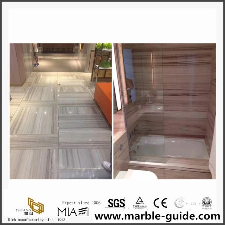 Natural Crystal Wooden Marble Tiles for Floor and Wall 