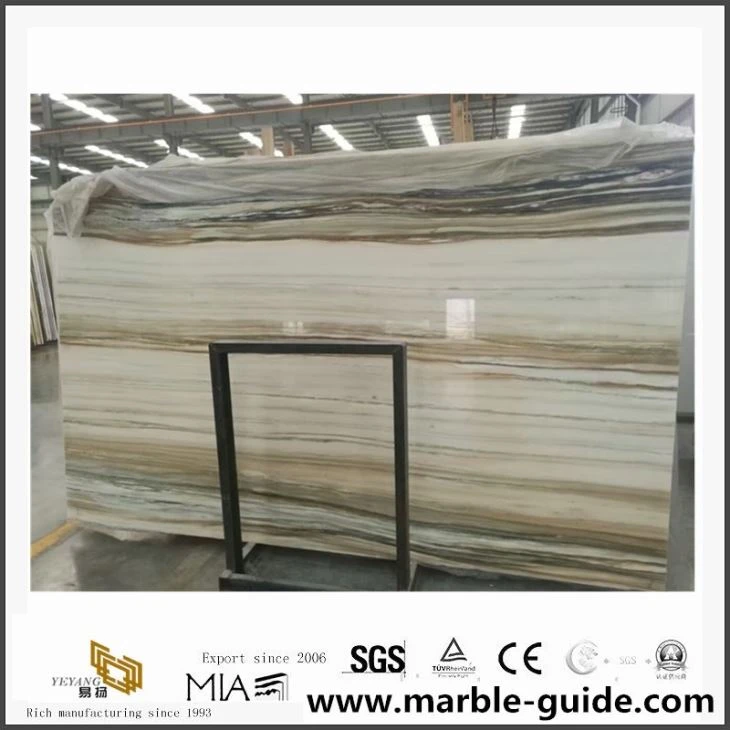 New Product China Rainbow White Marble Tiles Natural Stone