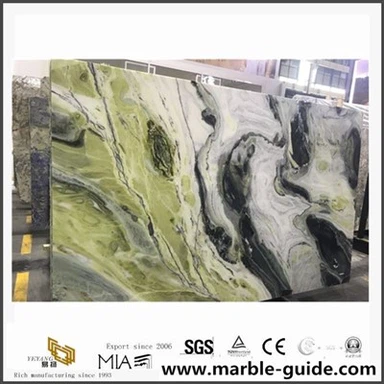 אריחי חיפוי קיר רצפת אמבטיה ירוק/סין ציור אריחי חיפוי רצפה מלוטשים