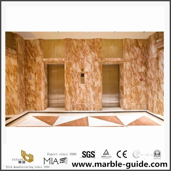 Hot Sell Tea Rose Marble Orange Stone