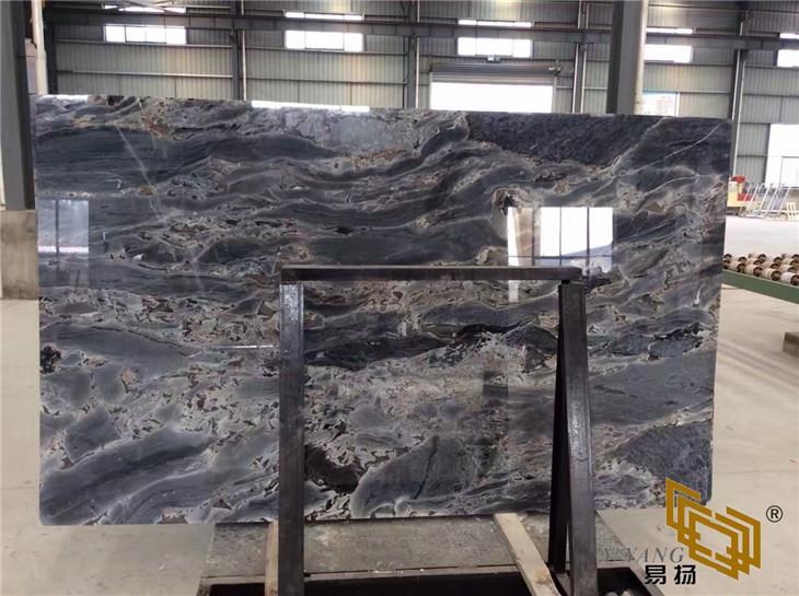 Titanic Storm Marble Slab For Project