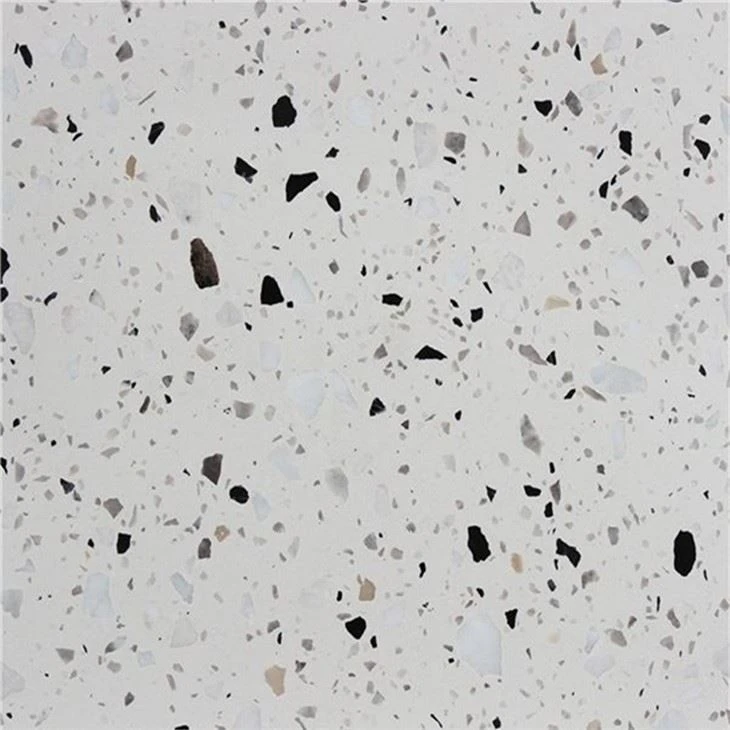 White Terrazzo Bathroom Vanity Top