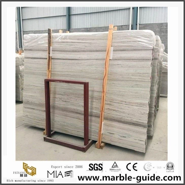 Crystal white wood marble factory price