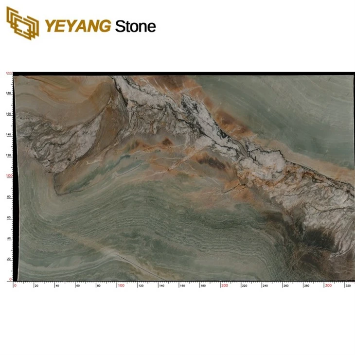 Winds Of Angel Green Luxury Stone Natural Quartzite for Countertop